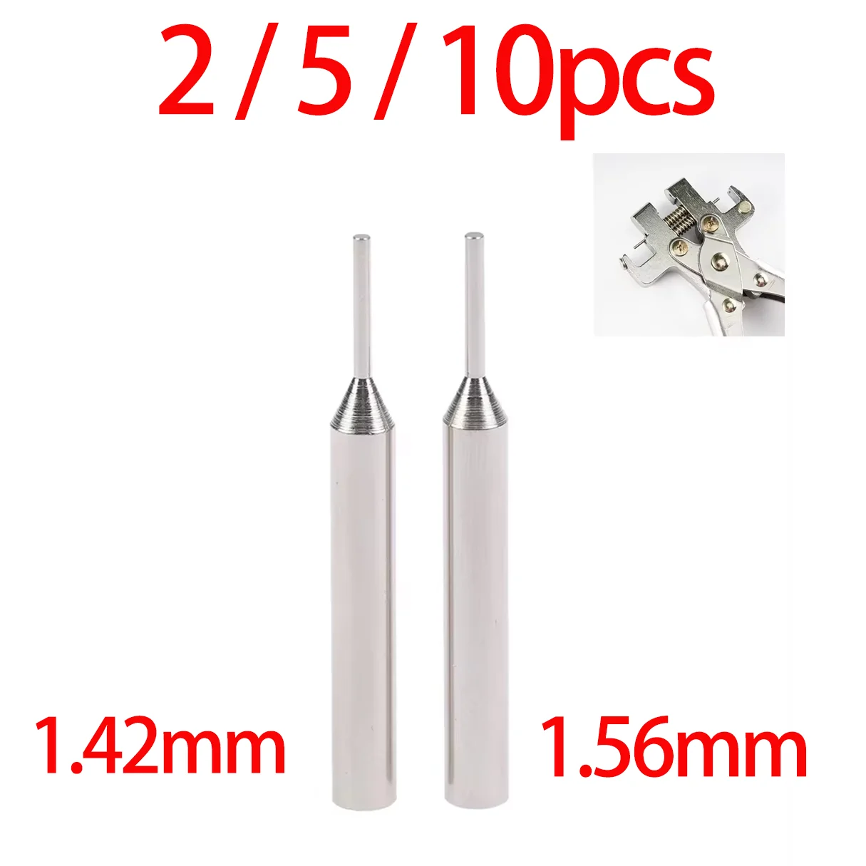 2/5/10pcs 10pcs Hardened 1.42mm 1.56mm Remote Pin Remover Pins for GOSO Flip-key Pin Remover Tool Locksmith Tool