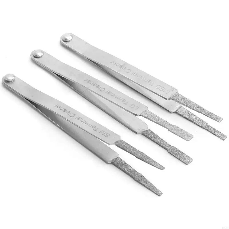 

D5BE Terminal Cleaner 3Pc Electrical Cleaner for Small Electrical Spade Pin Connector