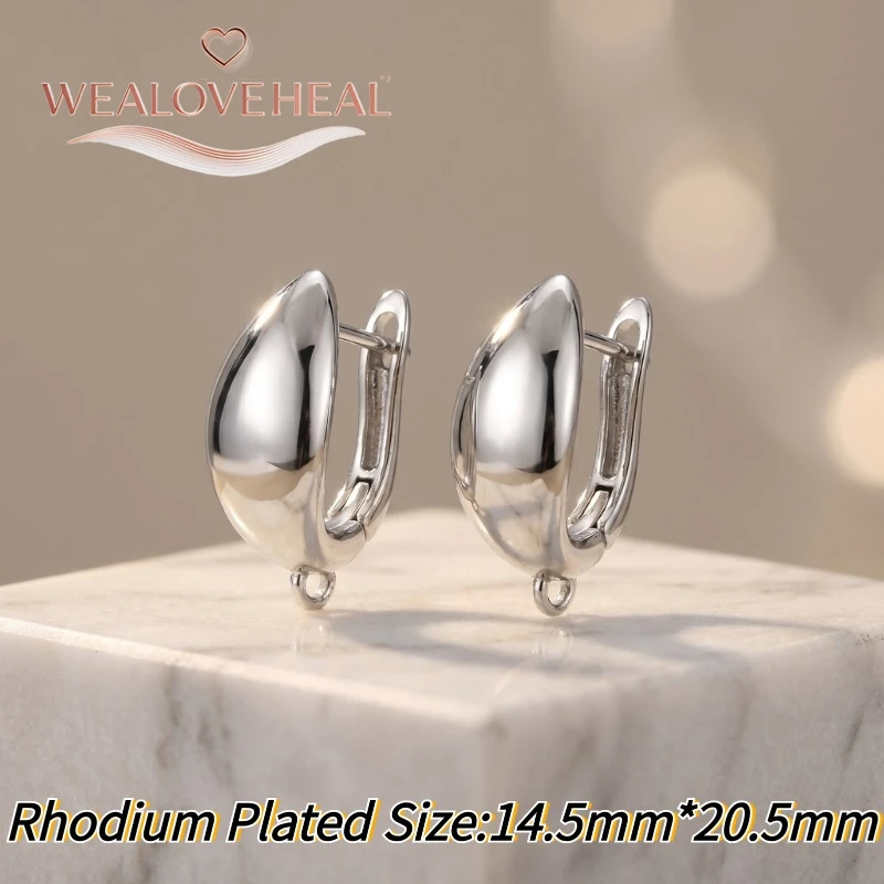 schmuckherstellung zubehör，Modische 18K Gold/Rhodium plattierte Infinity-Ohrringverschlüsse, Messing-Pavé-CZ-Stab-Ohrhaken für DIY-Schmuckherstellung – Detail 26