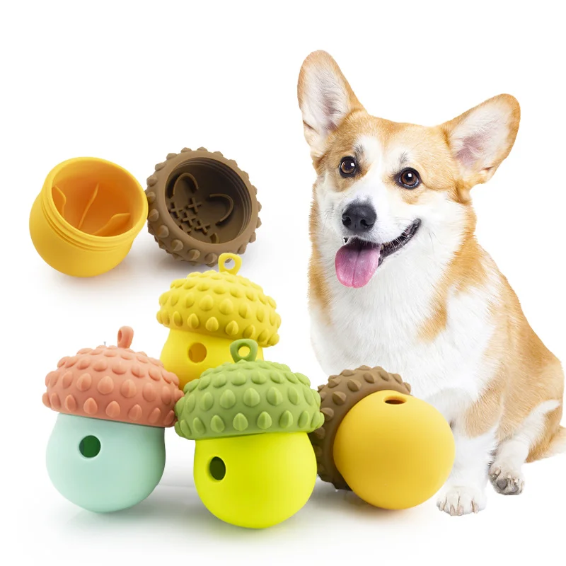 Funny Interactive Dog Puppy Toys Cute Chew Balls Puzzle Teething Toys for Small Dogs Treat Enrichment Dispensing Puppy Toys