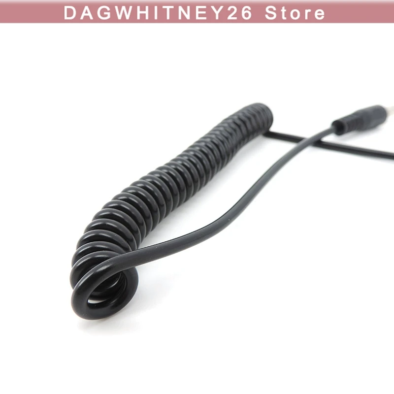 Angel 1.5m DC 5.5mm X 2.1mm Male to Female Plug Power Coiled Cable 5.5 2.5 mm Extension Spring Cord for LED Strip CCTV U