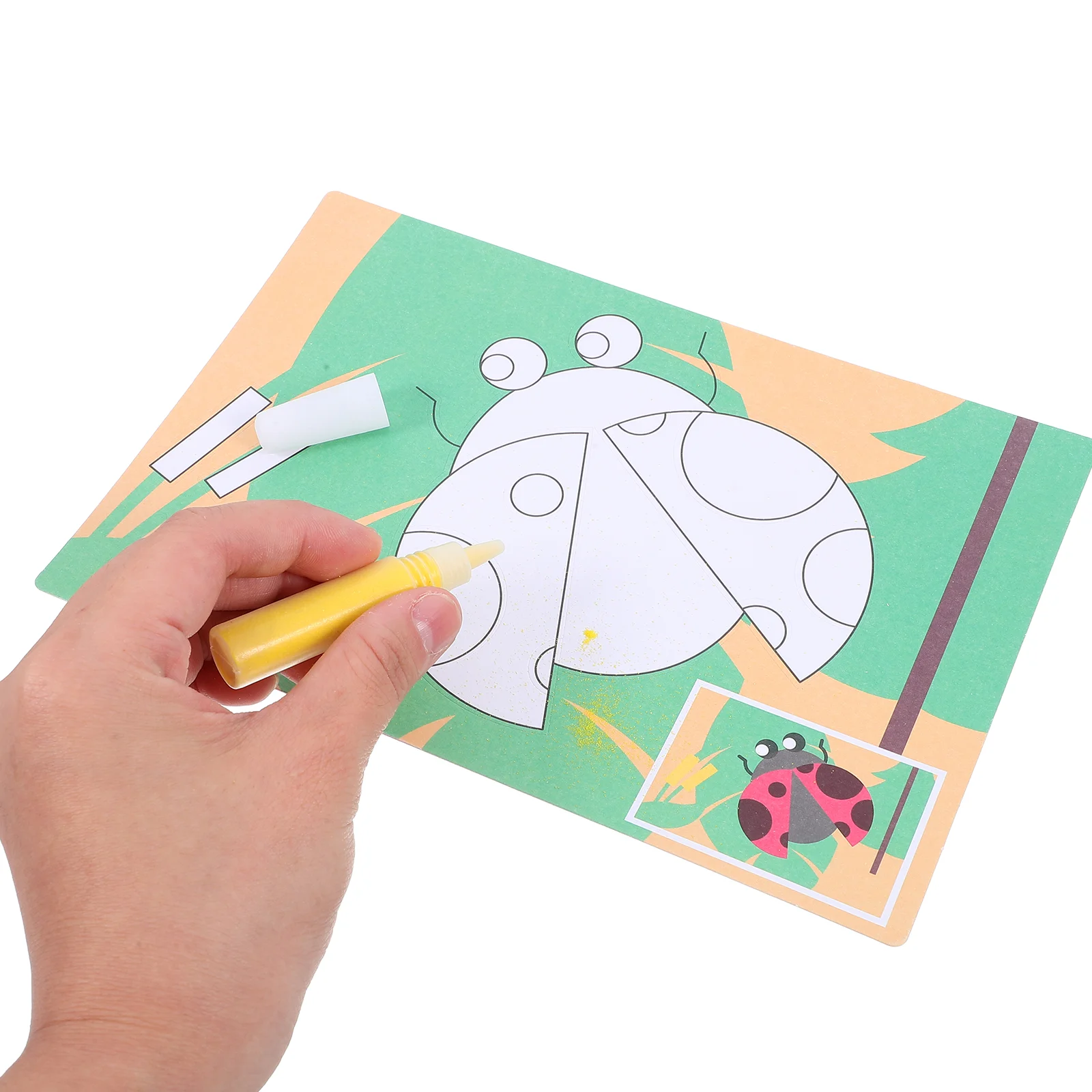 Children's Sand Painting Card Animal Kids Cute DIY Kit Interesting for Girls Toys