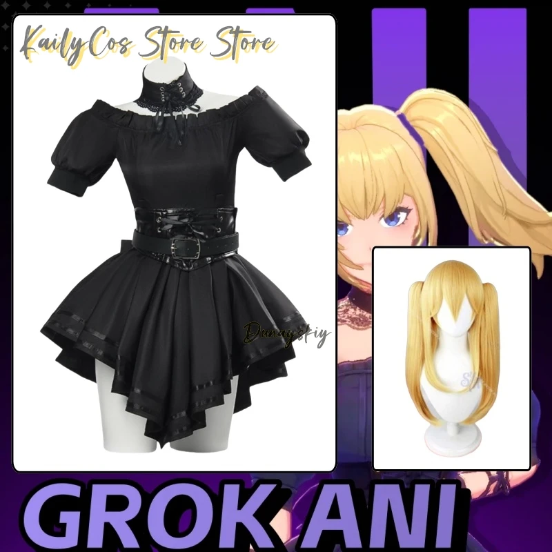 

Ani Girlfriend Косплей Gorrkk Аниме Костюм Черное Кружево Лолита Kawaii Jirai Kei Девушки Гот Сексуальное Мини-Нижнее Белье Хэллоуин Вечеринка