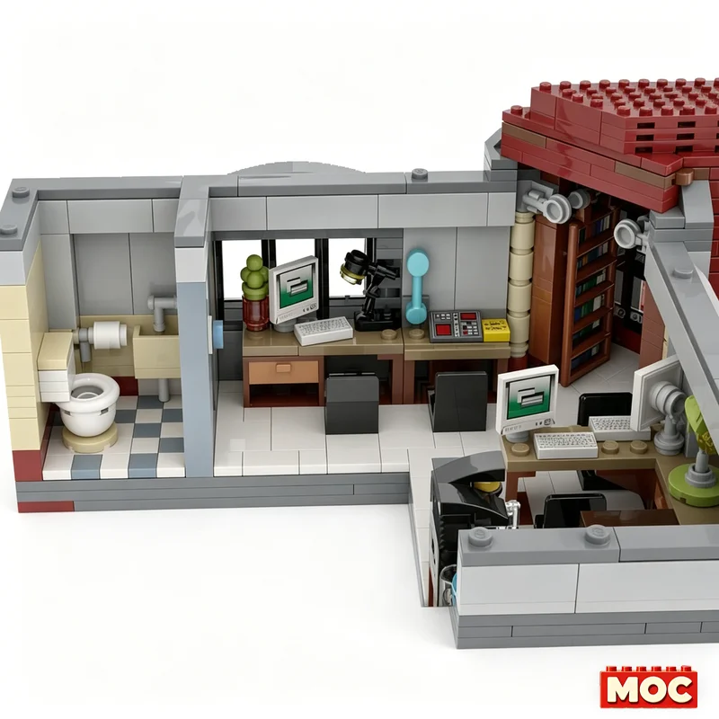 NEW 4743 PCS The Newspaper Building Modular City Street View MOC Creative Architecture Model DIY Assembly Educational Toy Gifts