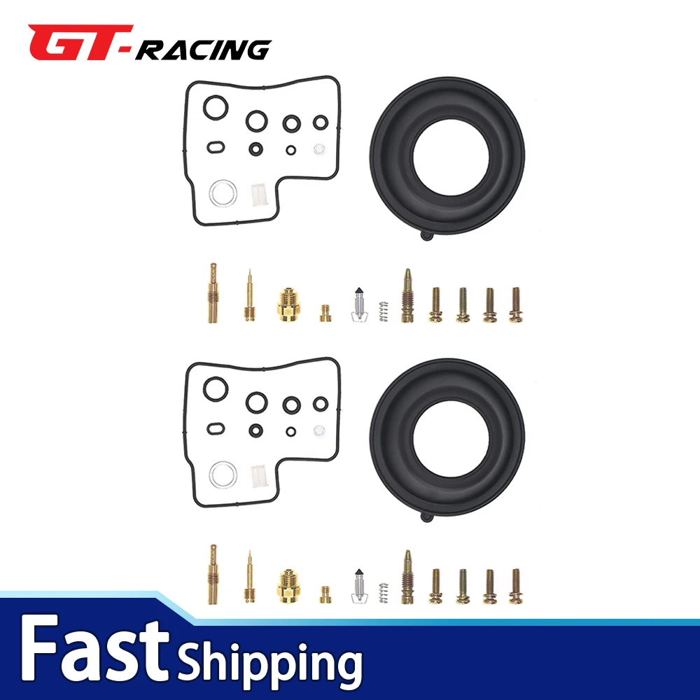 

2x Carburetor Rebuild Repair Kit For Honda Shadow Spirit VT1100C 1100 1997-2007 Carb Overhaul Set w/ Diaphragm Gaskets