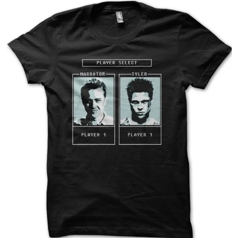 Game Selection Character: Fight Club Men's T-shirt Suitable for All Seasons, Unisex Casual T-shirt