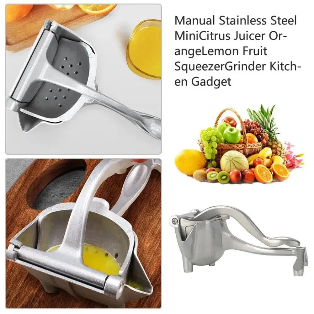 1pcs Portable Manual Juice Squeezer Aluminum Alloy Hand Pressure Juicer Pomegranate Orange Lemon Juice Kitchen Tools Hand Press