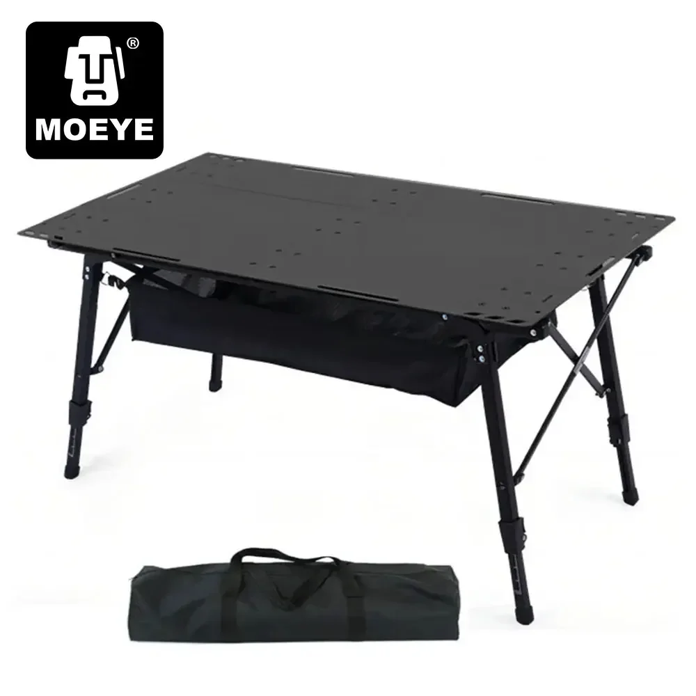 MOEYE Aluminum Alloy Camping Tactical Table Portable Folding Table Outdoor Picnic Tables Retractable Tourist Travel Table