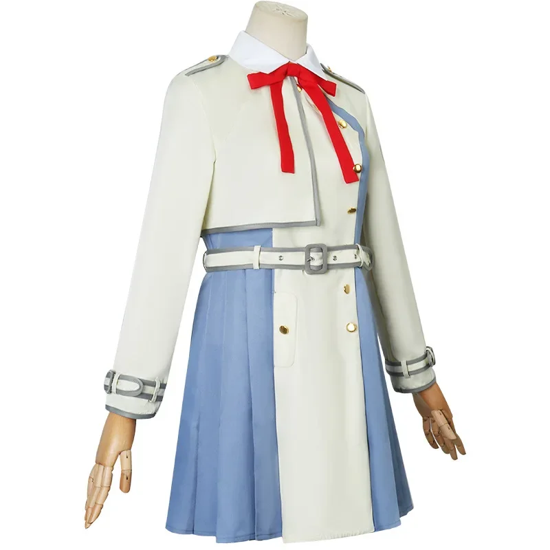Anime Lycoris Recoil Nishikigi Chisato Takina Inoue Cosplay Costume Wig Japanese Beige School Uniform Woman Sexy Carnival Suit