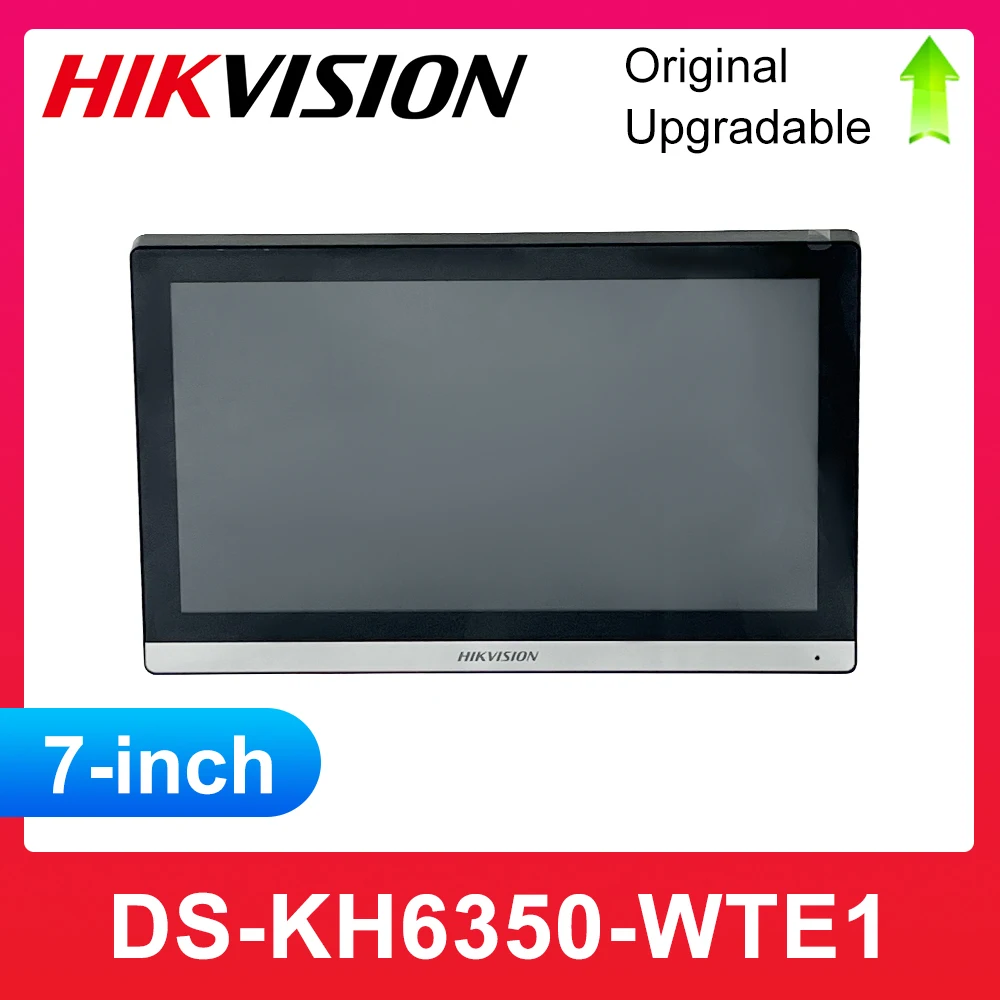 Hikvision DS-KH6350-WTE1 Video Intercom IP-Based Indoor Station 7-Inch IPS Touch Screen Standard POE WIFI Wireless Monitor