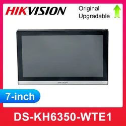 Hikvision-intercomunicador de vídeo DS-KH6350-WTE1 para interiores, estación IP con pantalla táctil IPS de 7 pulgadas, Monitor inalámbrico estándar POE WIFI