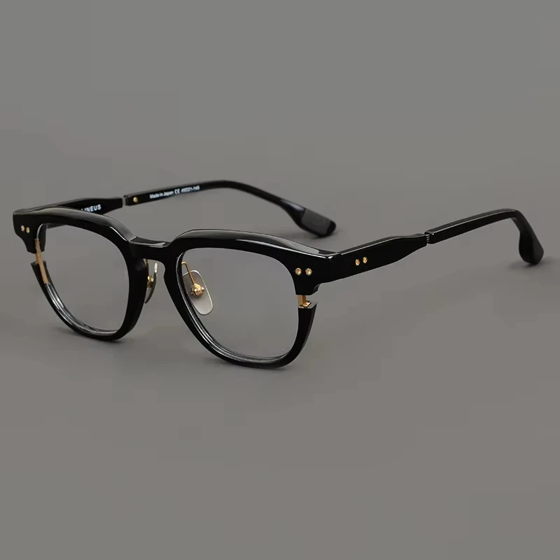 Acetate Men Eyeglasses Frame High Quality Pure Handmade Square Glasses Retro Optical Myopia Reading Personalized Women Eyewear