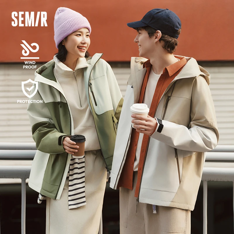 Semir Jacket Couple's Outfits Four-Proof Windproof Waterproof Warm 2025 New Spring Trendy Jacket