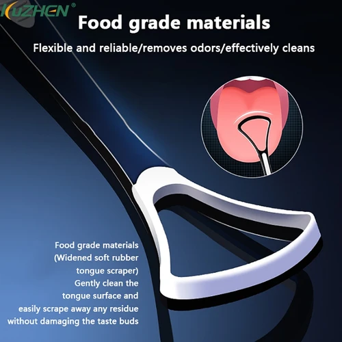 1 Uds raspador de lengua cepillo para limpiar la superficie de la lengua cepillos de limpieza bucal limpiador aliento fresco salud