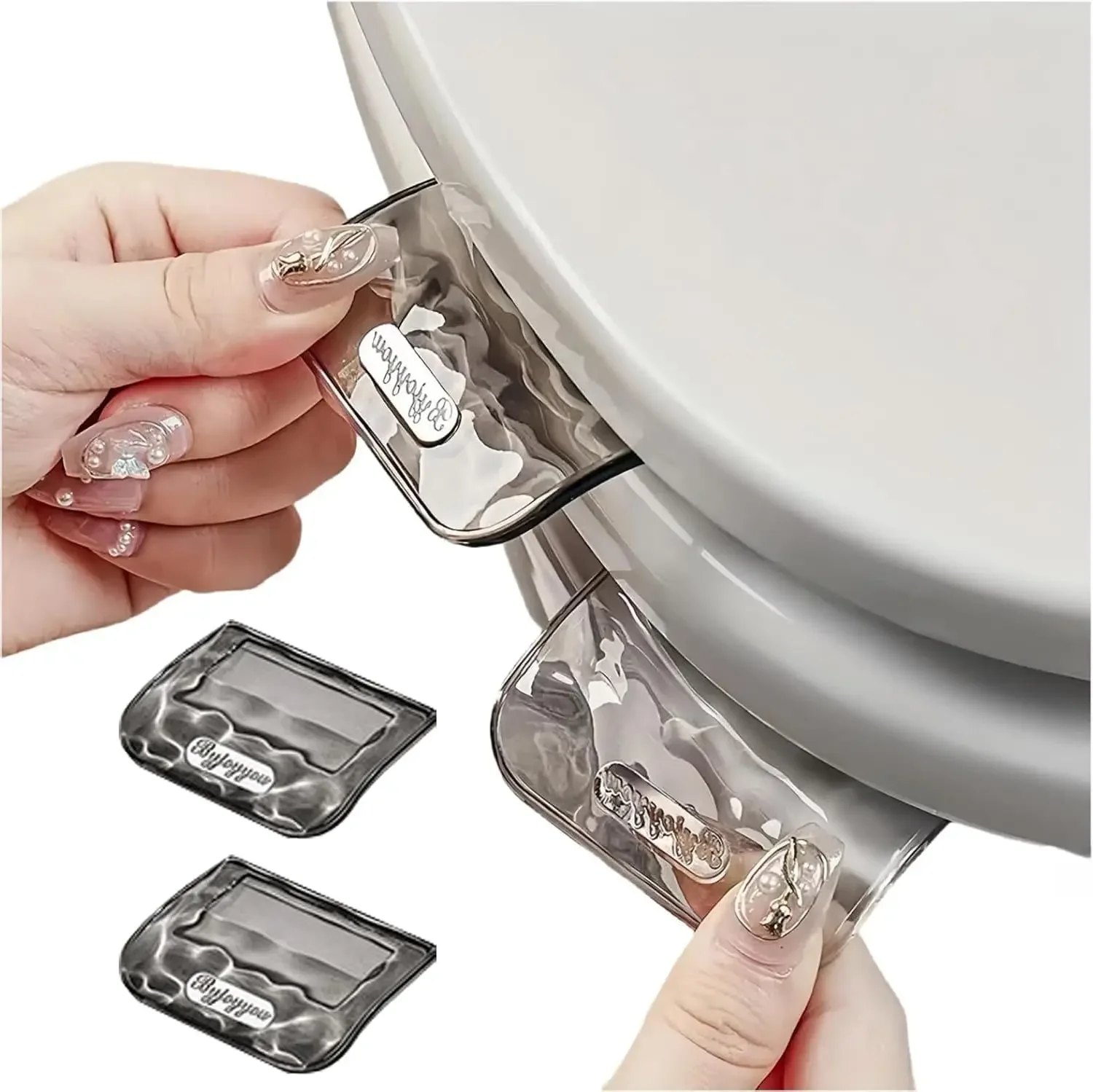 

Toilet Seat Lifter, Hands-Free Handle for Easy Lift & Clean Installation