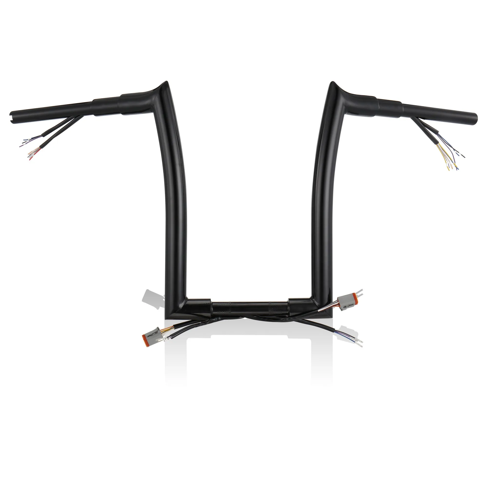 

1.5" Fat 1" Clamp Pre-wired Handlebar Meathook Ape Hanger for Harley 1996-2006 Road King Sportster Dyna Softail