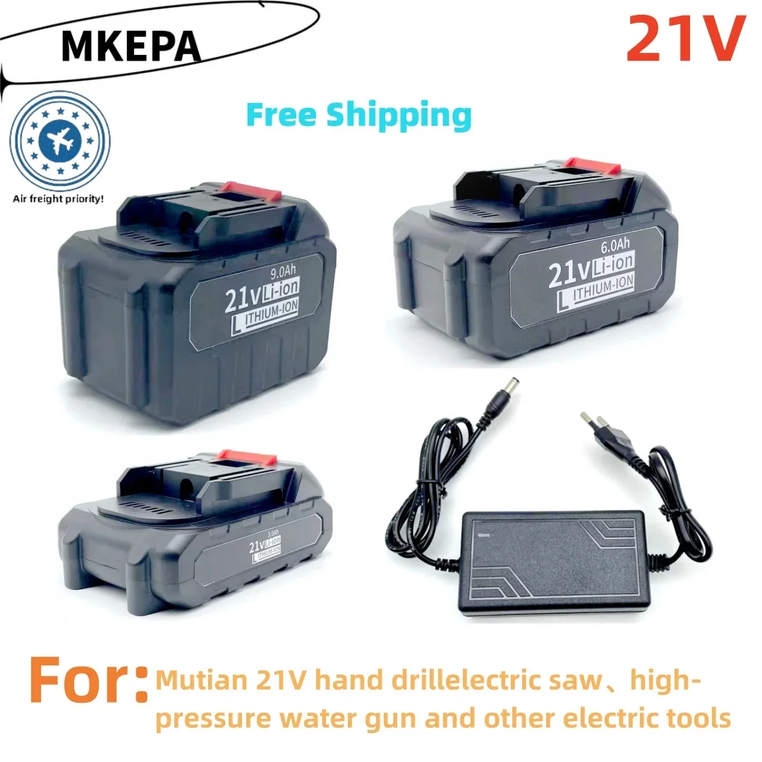 Makita 21V 18650 lithium battery,3/6/9Ah. suitable for electric tools such as Makita drills, chainsaws, and grinders.charger。