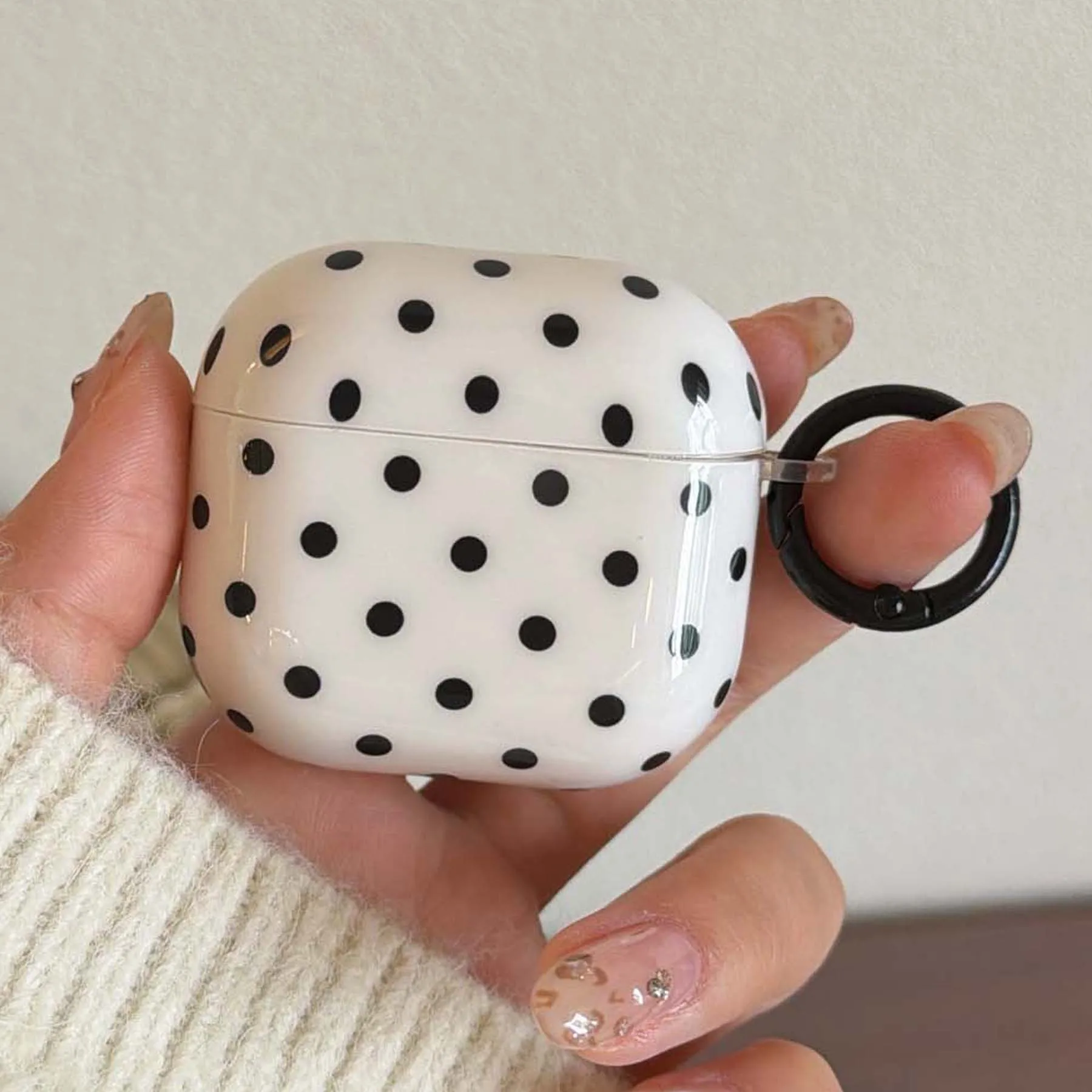 

Чехол для наушников Ins Jane Point White imd, беспроводная зарядная коробка с Bluetooth для apple airpods 1 3 pro 2nd 4 2, чехол для гарнитуры