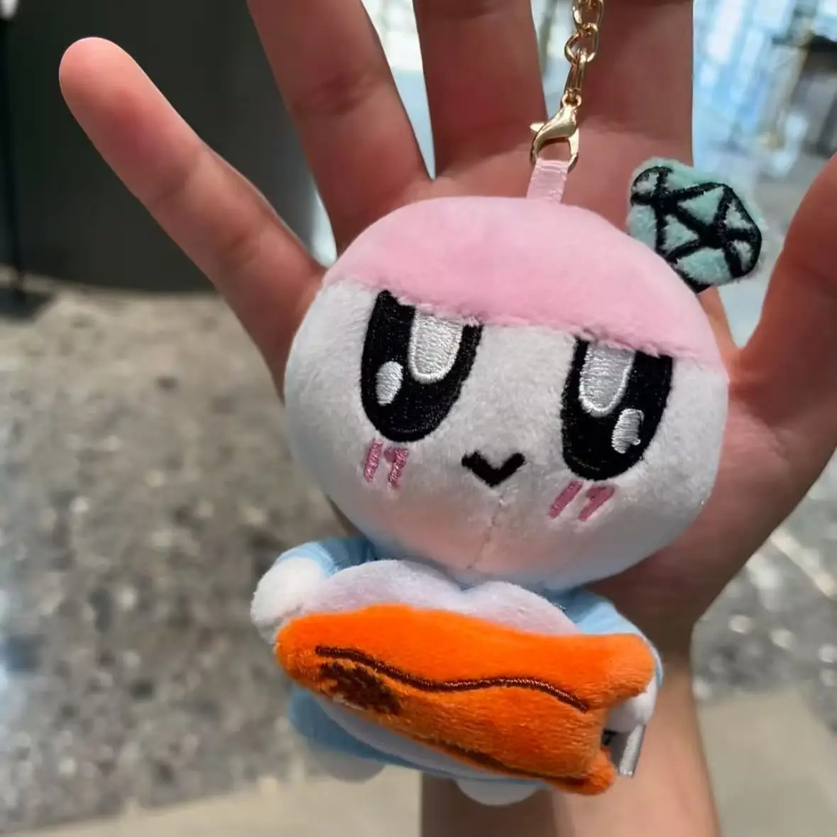 Grupo 17 dos desenhos animados kpop criativo chaveiro de pelúcia com saco moda chaveiro para fãs presentes carro chaveiro coleção