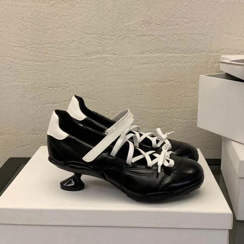 2026New Limited-edition French-style Bow-strapped High-heeled Lace-up Shoes for Women