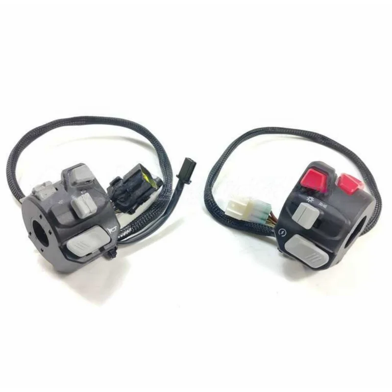 

Motorcycle Handlebar Switch Assembly With Backlight For QJMOTOR QJ250GS-29E SRK250 Left Right Combination Switch Horn Turn