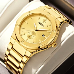 Yalalusi Marke Herren uhren Gold Luxus Bully Style Box Watch Breaker Ionen beschichtung