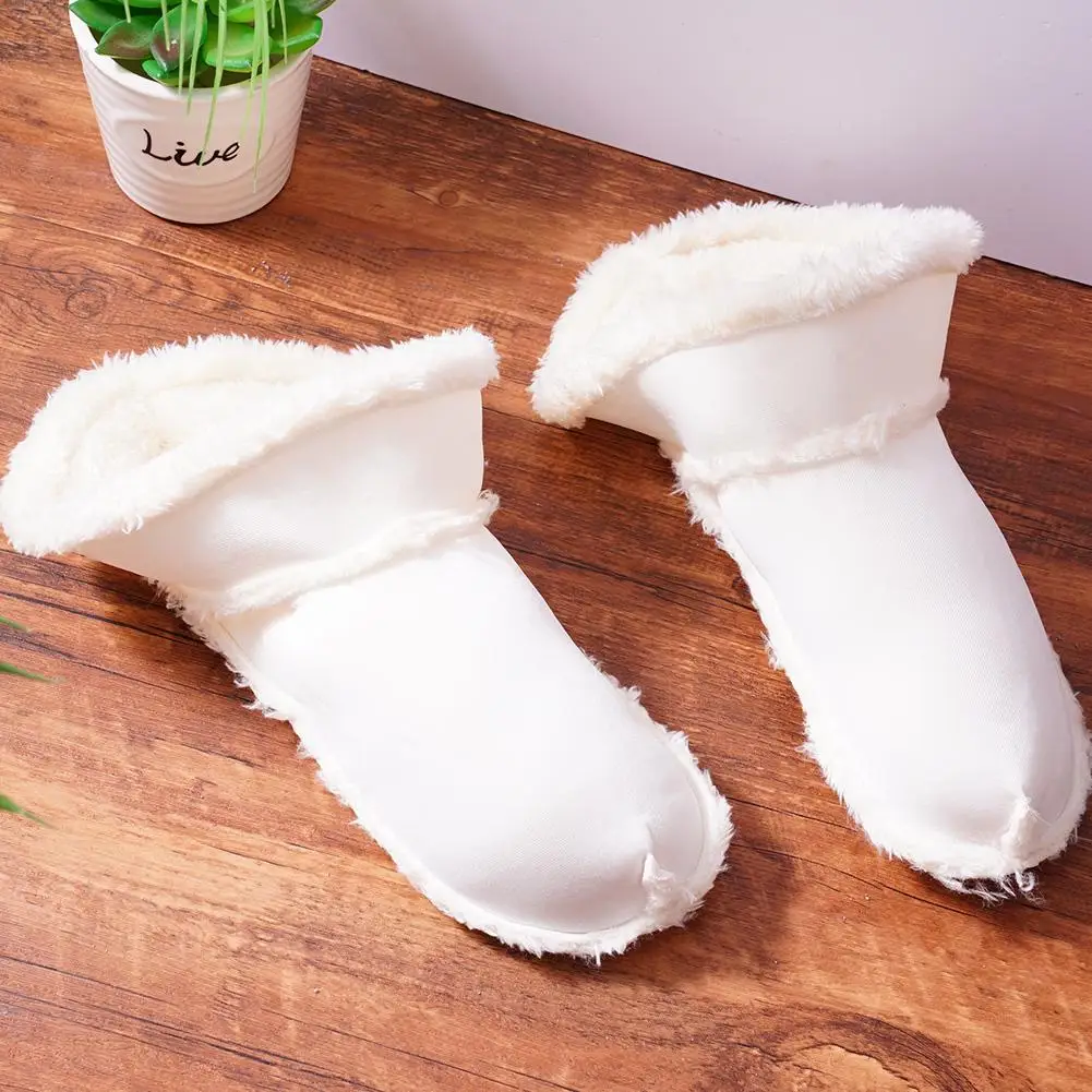 Cubierta de manga de felpa suave para zapatos, almohadillas desmontables lavables, cálidas y esponjosas, reemplazo de plantillas gruesas para zapatillas de cocodrilo