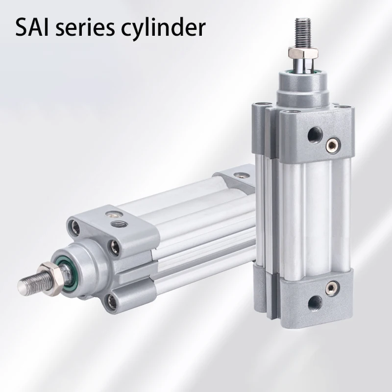 Cilindro Pneumático Ativo Dobro Padrão Airtac tipo Cilindro do ar Sai 32 40 Séries Sai32 Sai4025 50 75 100