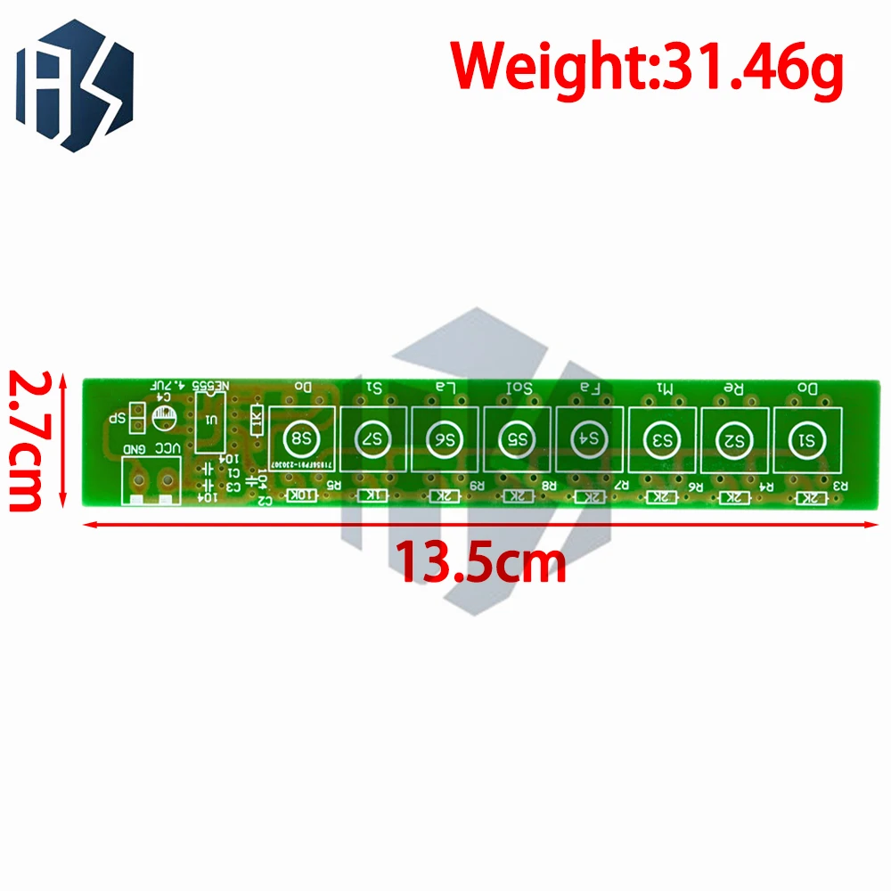 1 set Kit fai da te NE555 Modulo organo per pianoforte elettrico per componenti elettronici