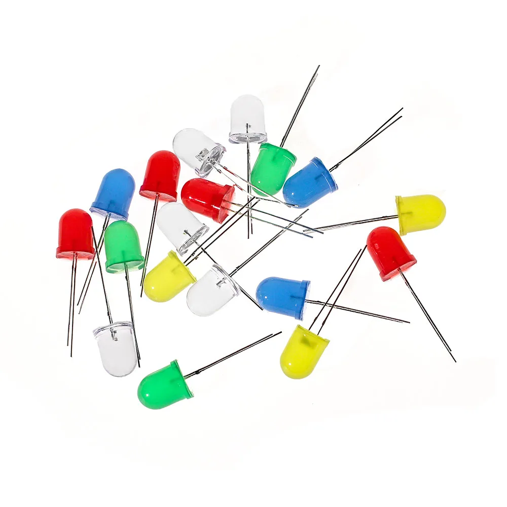 20/50PCS LED Diode 10MM Weiß Rot Gelb Blau Grün Led-leuchten Diode F10