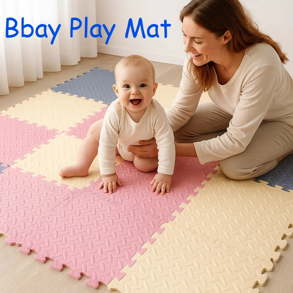 

4 упаковки детских игровых ковриков, нескользящие и экологически чистые коврики для сращивания, подходят для фитнеса, гостиной, украшения, пенопластовые коврики