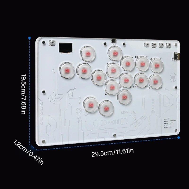 Teclados arcade LED alto desempenho para competição P4/Steam