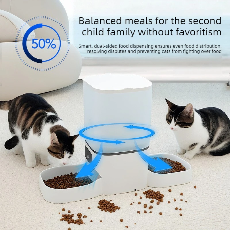 Dispensador automático doble para perros y gatos con app - 6L - imagen 4