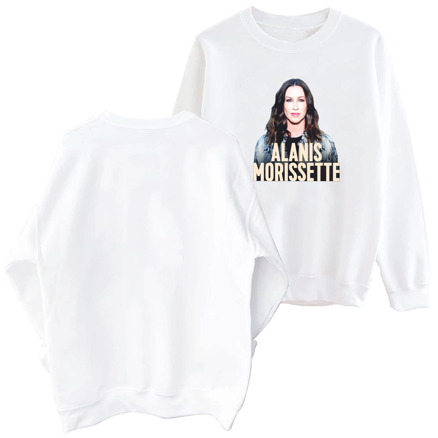 Alanis Morissette The Triple Moon Tour 2024 O-Neck Long Sleeve Spring and Autumn Men Clothing Hoodies Women Printing Regular