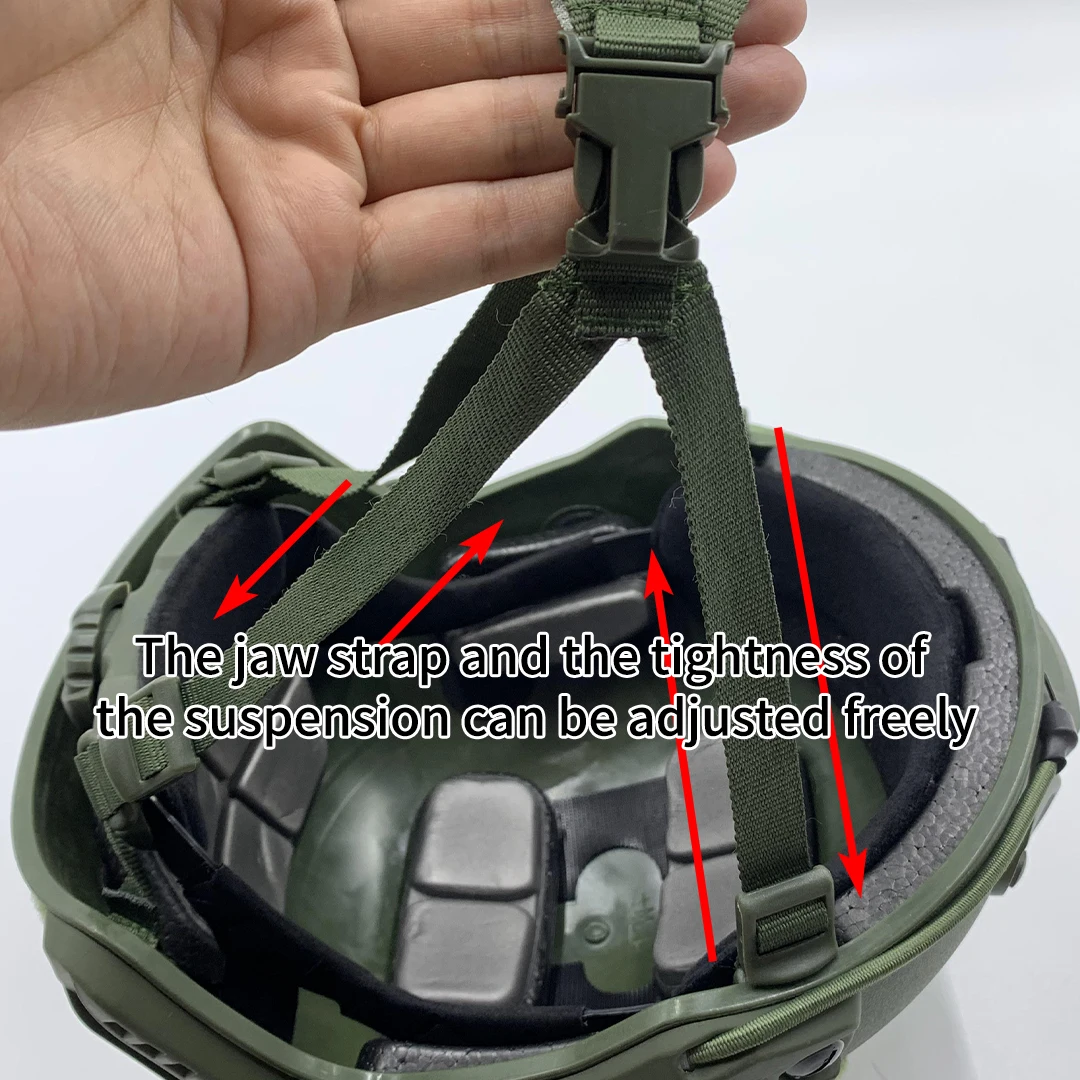 Fast Tactical Helmet Adjustable knob Thicken ABS Outdoor  CS Protective Equipment Suitable Head Wendy Helmet