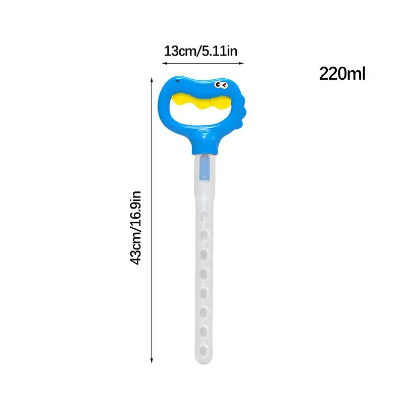 대형 수동 버블 머신 스틱 장난감, 5 클로 버블 완드, 공룡 5 클로, 5 클로, 여름 야외