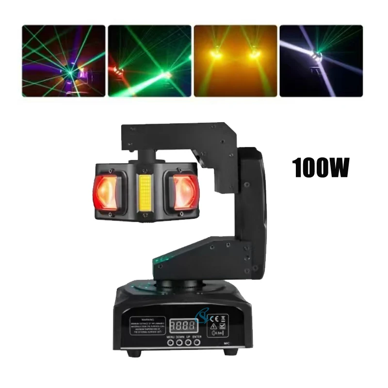 

Mini Laser Moving Head Light 4*10w Leds Beam RGBW 4*5w Golden Color Leds 100mw Green Laser light For Disco Party Stage Bar