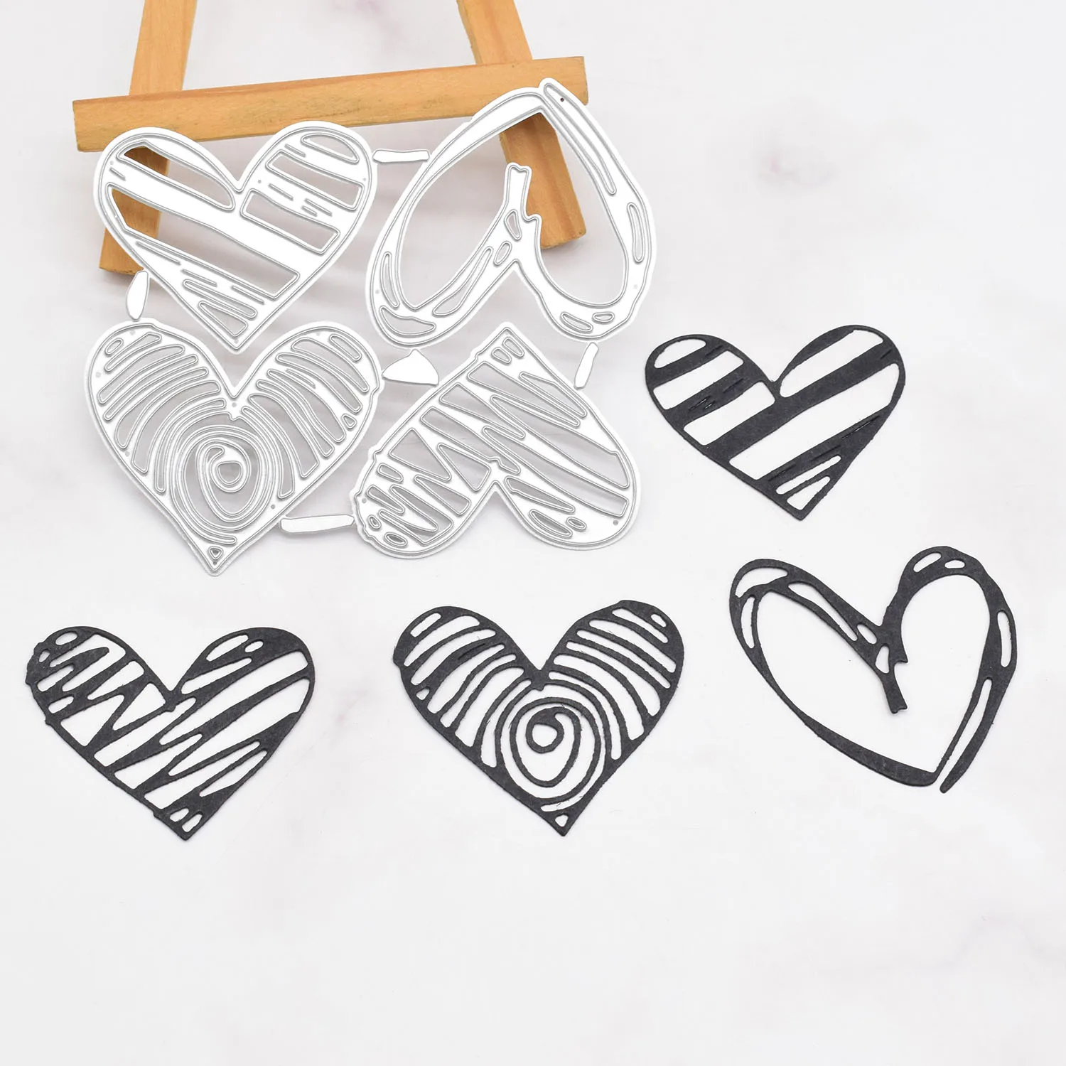 Love Heart Metal Cutting Dies Stencil for DIY Scrapbooking Album Anniversary Wedding Cards Making Paper Craft