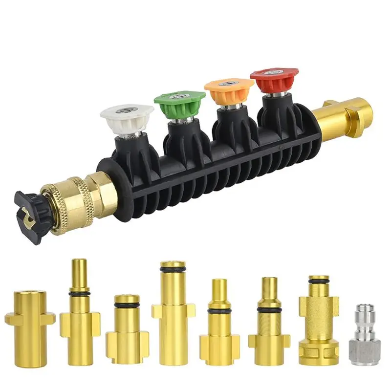 14PCS High Pressure Washer Gun Wand Tips Car Jet Washer Spray Gun Lance Nozzle Tip  For Karcher Black Deckeri Lavor-AS55