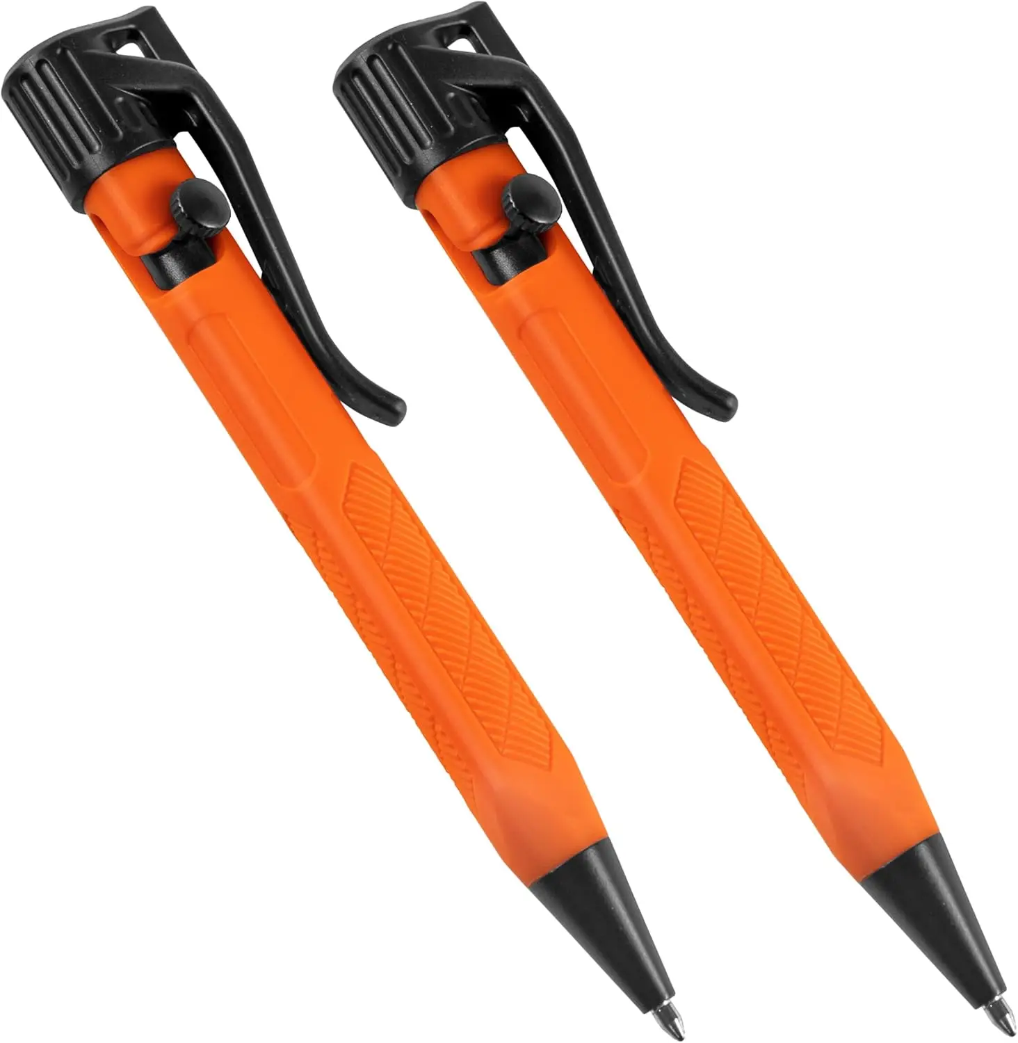 

Всепогодная оранжевая мини-ручка с болтовым механизмом и черными чернилами, 2 штуки в упаковке, для письма в любую погоду