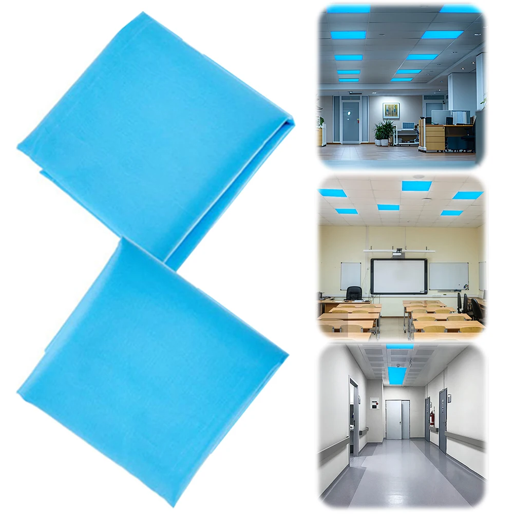 Fluorescent Light Cover Reducing Glare Harsh Flicker Ceiling Light Shade Panel for Classroom Office School Hospitals