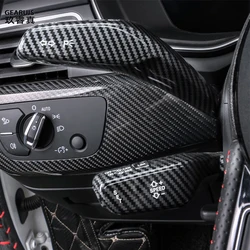 For Audi A3 8Y A4 B9 A5 A6 C8 A7 Q5 FY Q2 Q3 Car Wiper Shift lever Cruise sequins Button cover steering wheel decoration Sticker