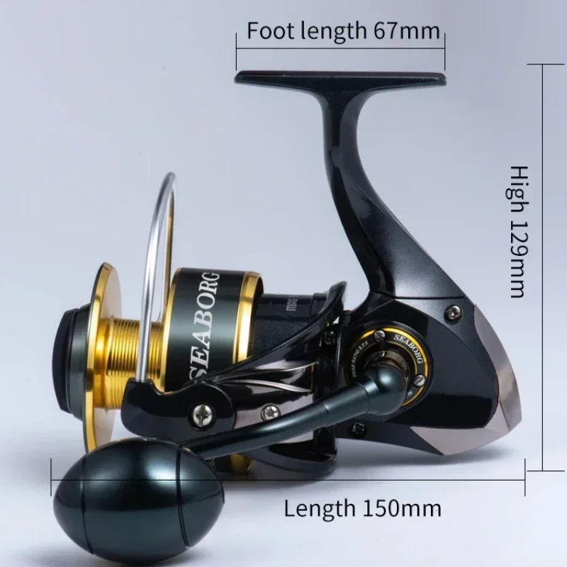 6.2:1 5.7:1 11 + 1BB 35kg Tug Reel Jig 3000H-12000H Salt Water Rotary Reel