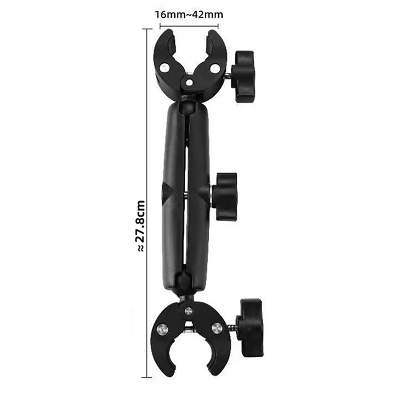 Radfahren Motorrad Clip Quick Release Magic Arm 360 ° Superklemme aus Aluminiumlegierung für Kamera GoPro Action Kamera