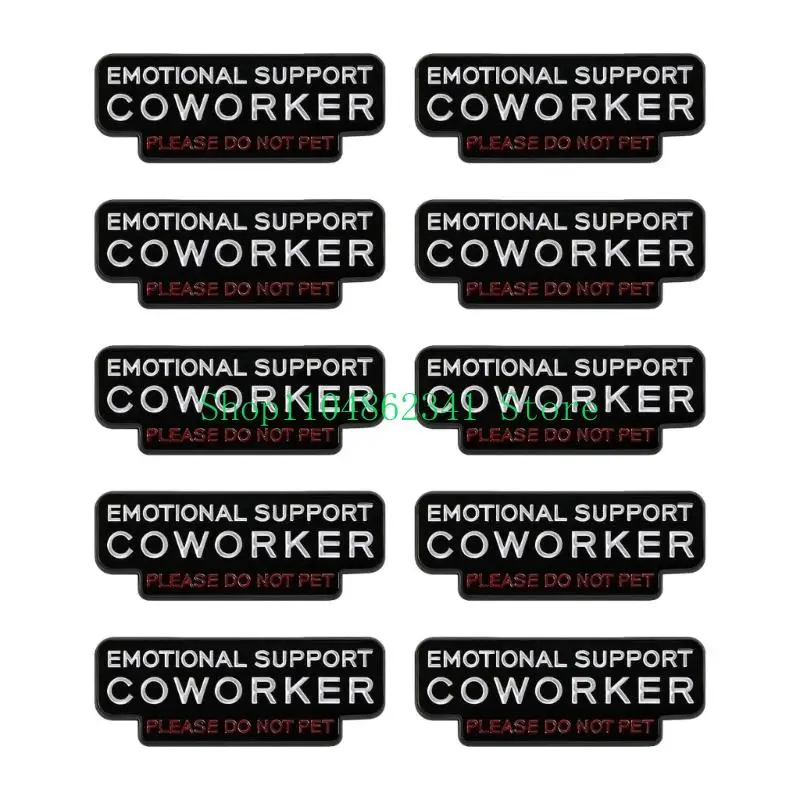 652F 10 Piece Workplace Gift Brooch For Stressed Coworkers Zinc Alloy Pin