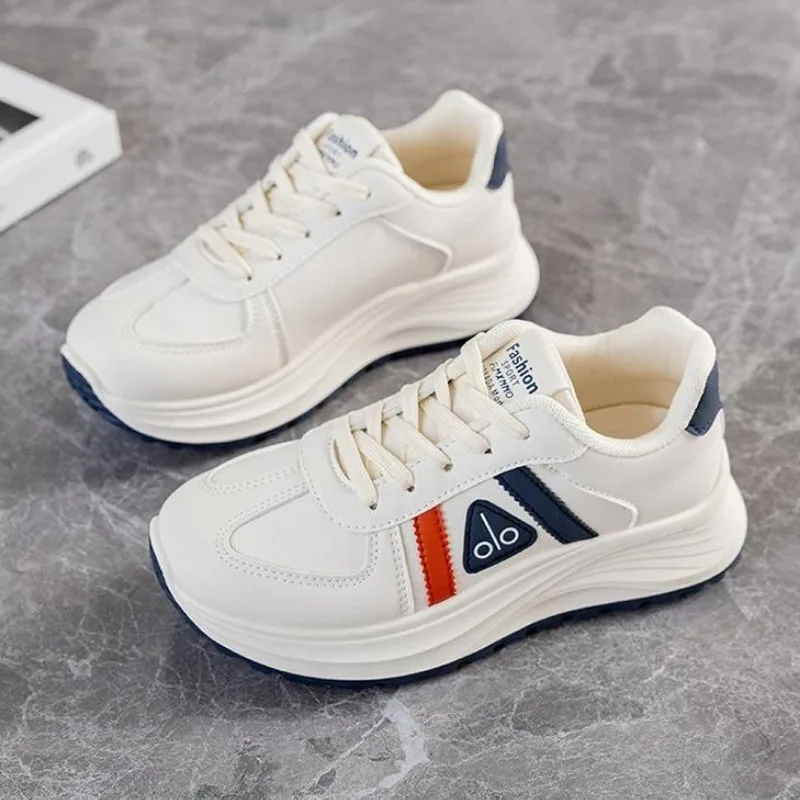 Women's Sneakers Luxury Leather Casual Shoes New Tennis Training Shoes for Women Platform Heighten Vulcanize Shoes Zapatos Mujer