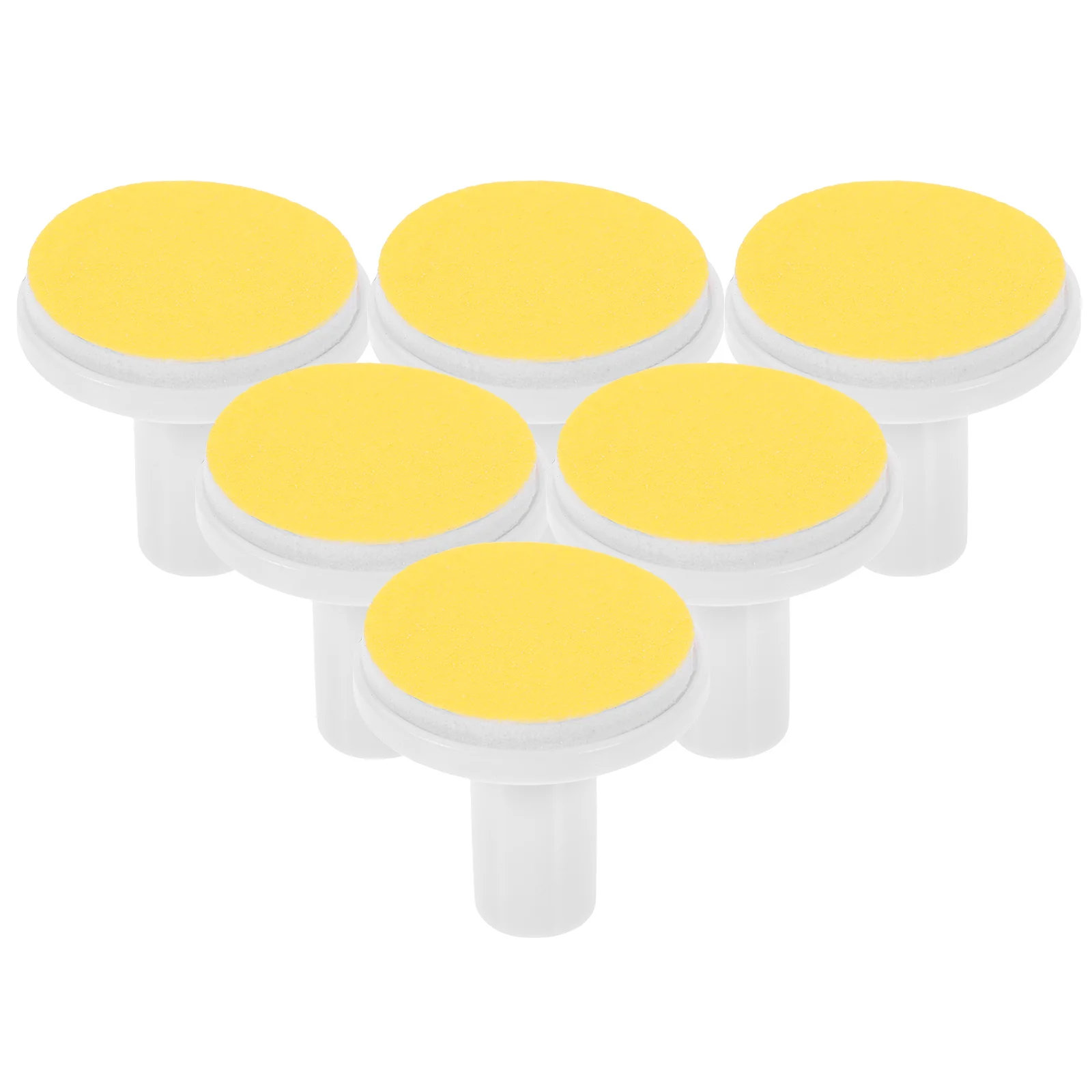 

12 Pcs Electric Nail Grinder Heads Durable Yellow Files for Adult Trimmer Nail Grinding Accessories Replacement