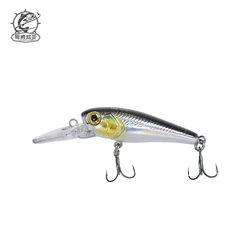 1Pcs Floating Fishing Lures Minnow Hard Bait 40mm 3g High Frequency Swing Wobblers Crankbait Carp Perch Plug Fishing Tackle