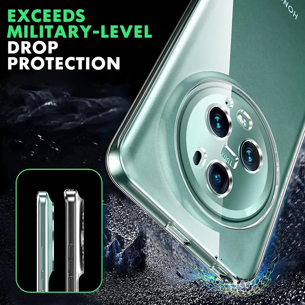 Transparent Ultra Thin Silicone Soft Case For Honor Magic 6 5 4 Magic6 Magic5 Magic4 Lite 3 Pro Ultimate Slim Clear Back Cover