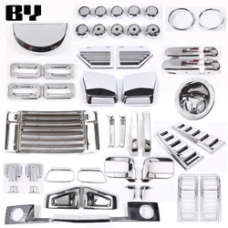 For Hummer H2 2003-2009 ABS Bright Silver Guard Trim Frame Covers side tail Light mirror covers Auto Exterior Accessories